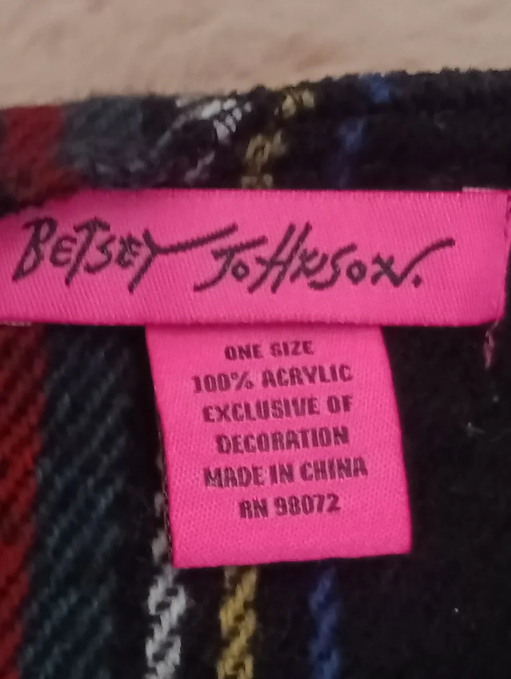 Betsey Johnson approx measurements